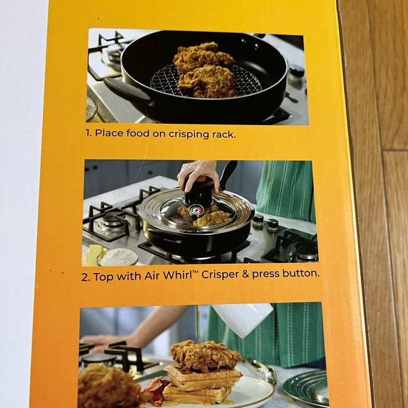 Air Whirl crisper Air Fryer Lid . tempered glass/stainless steel. - Picture 15 of 15